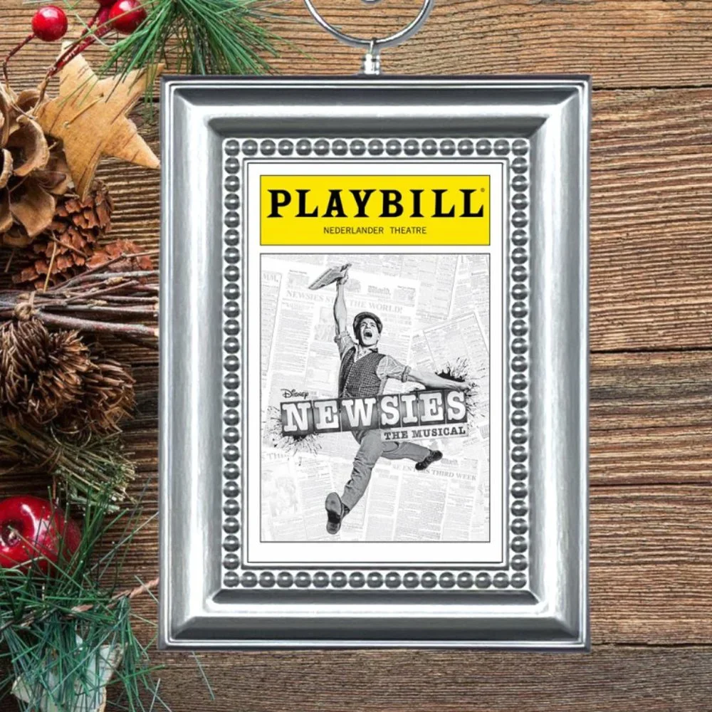 Newsies Broadway Musical Playbill Christmas Tree Ornament‎